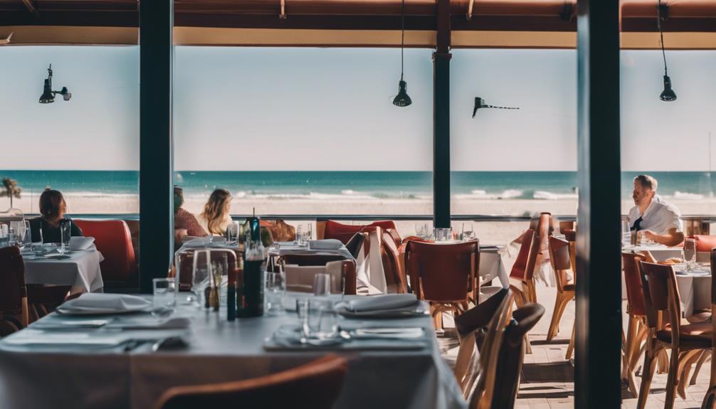 beachfront dining at seamores